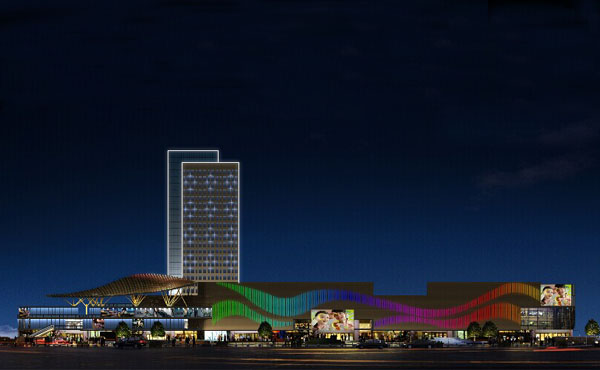 【江蘇】華海商貿(mào)廣場(chǎng)led線條燈亮化