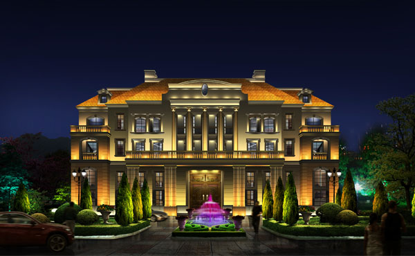 【重慶】羅小姐獨(dú)棟別墅投光燈亮化