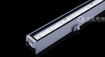 浙江舟山魚社外立面夜景亮化，光臣LED線條燈效果獲贊